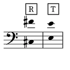 Image of the tessitura for the aria