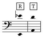 Image of the tessitura for the aria