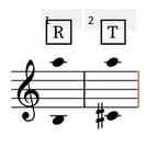 Image of the tessitura for the aria