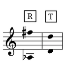 Image of the tessitura for the aria