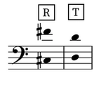 Image of the tessitura for the aria