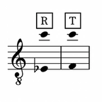Image of the tessitura for the aria