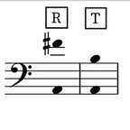 Image of the tessitura for the aria