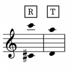 Image of the tessitura for the aria