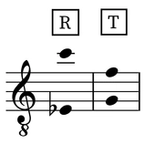 Image of the tessitura for the aria