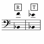Image of the tessitura for the aria