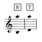 Image of the tessitura for the aria