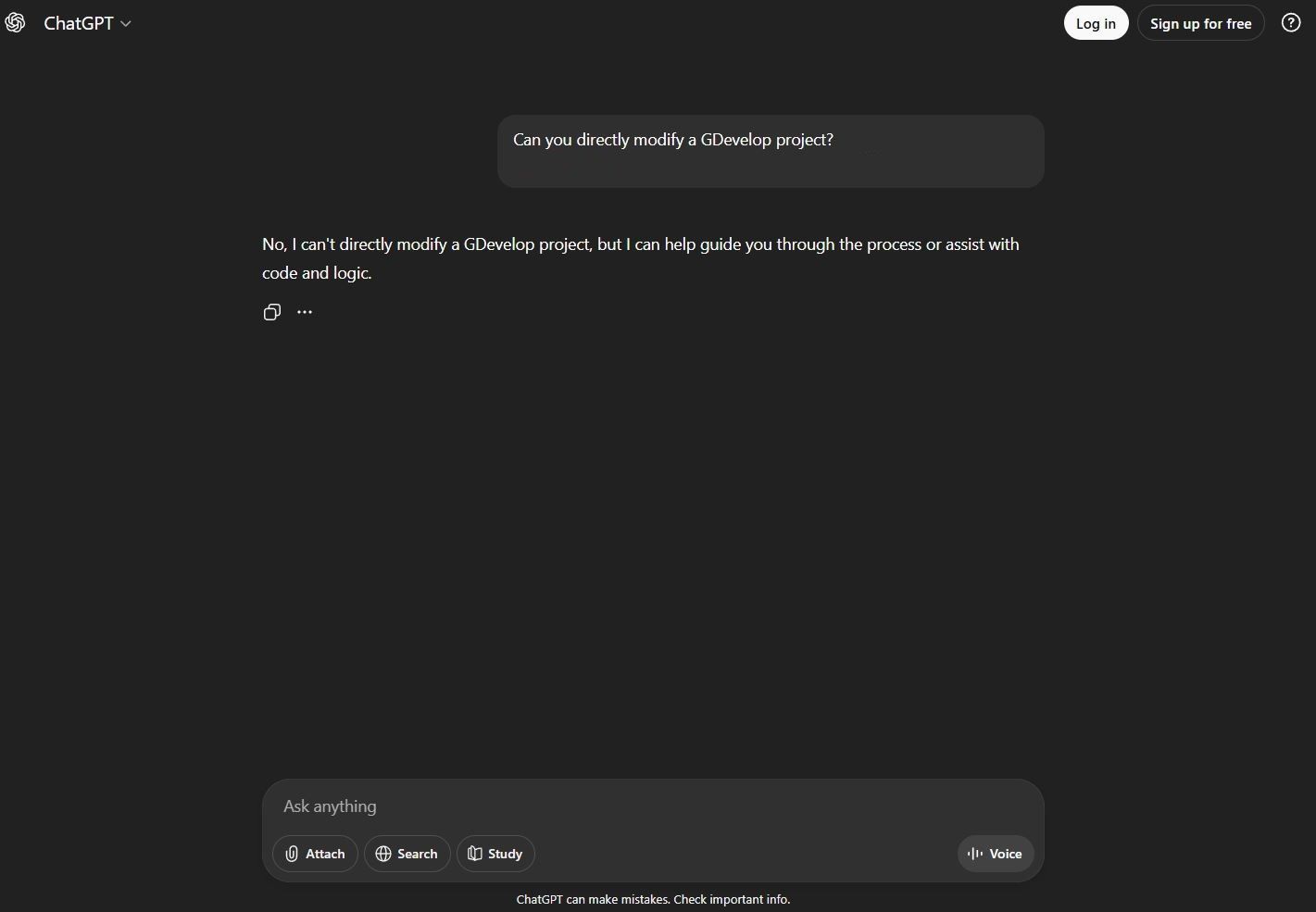 Other AI tools don't have direct access to your project and can't make modifications to your logic. 