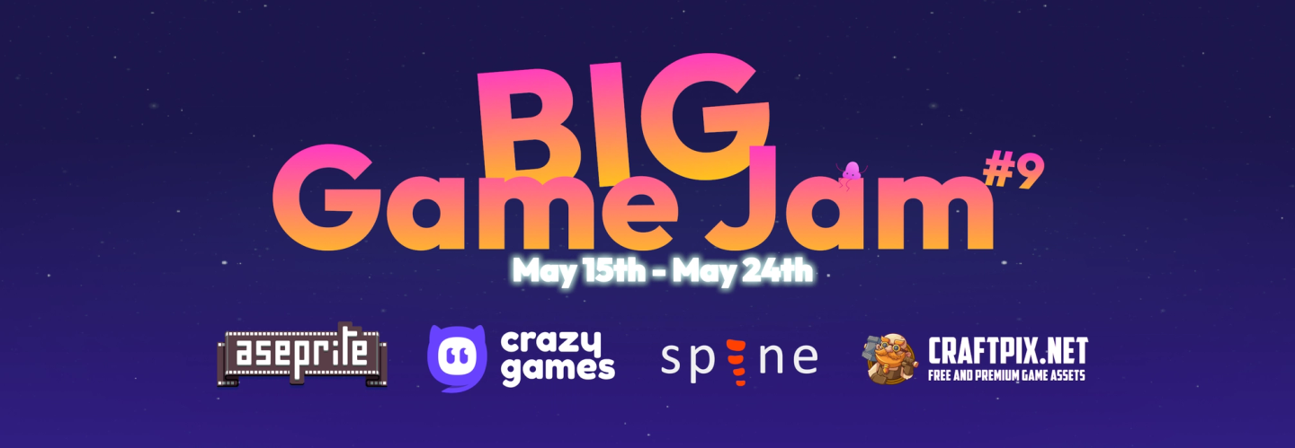 The GDevelop BIG Game Jam #9 will be huge, thanks to our sponsors!