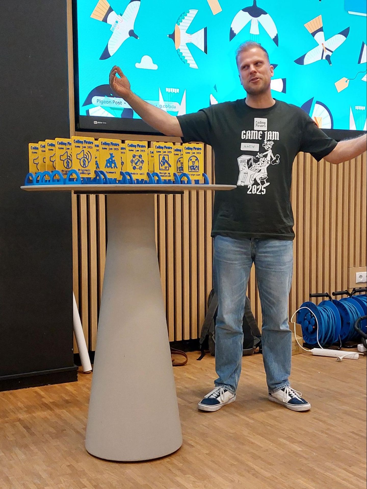 The presenter. PHOTO CREDIT: Maria - Copenhagen location
