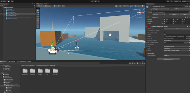 Unity's user interface. 