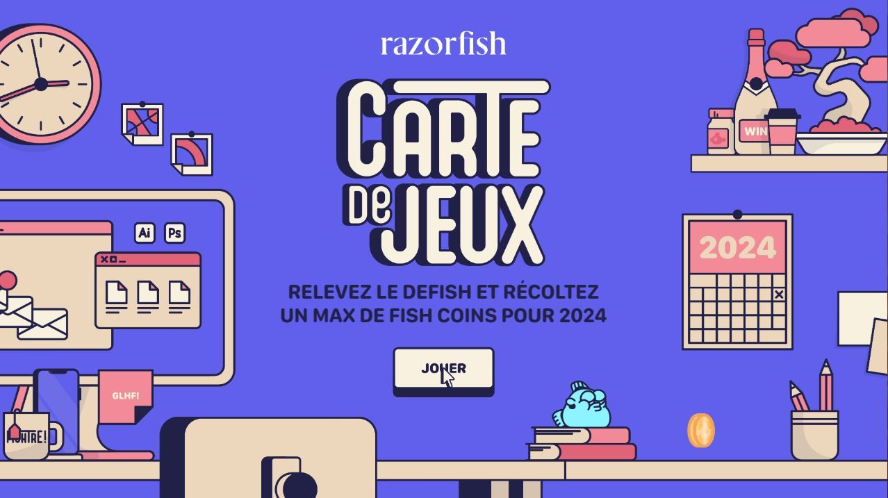 Razorfish France's new playable greeting card game.