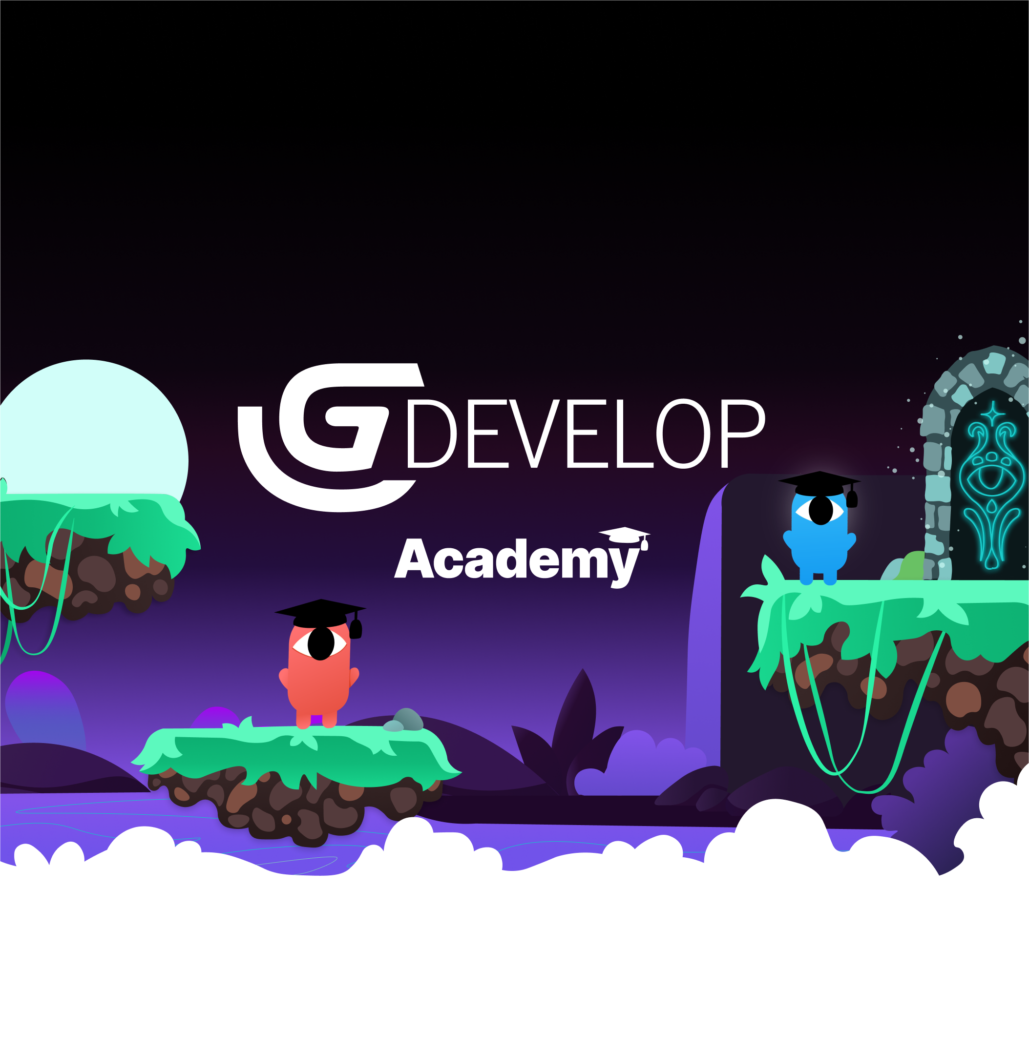 Game Development Tutorials in the GDevelop Academy