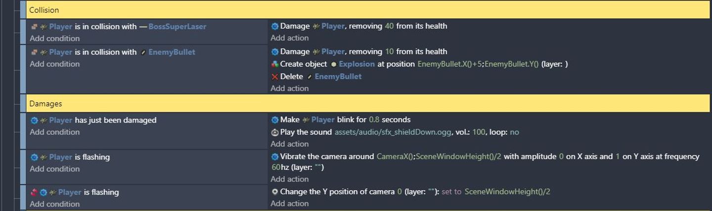 GDevelop's Event System in action.