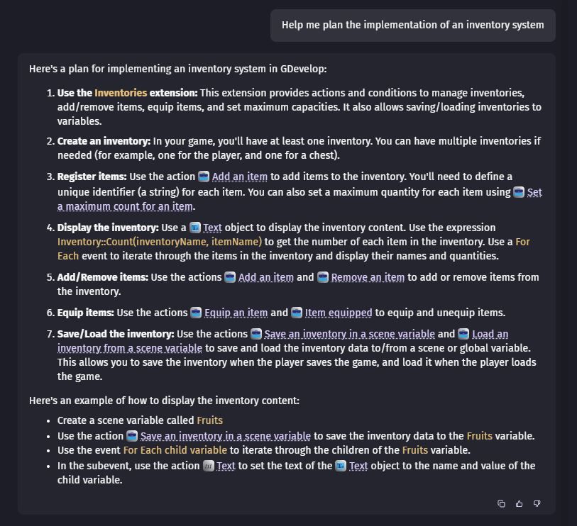 Asking the Chat AI to help me plan for the implementation of a complex system.