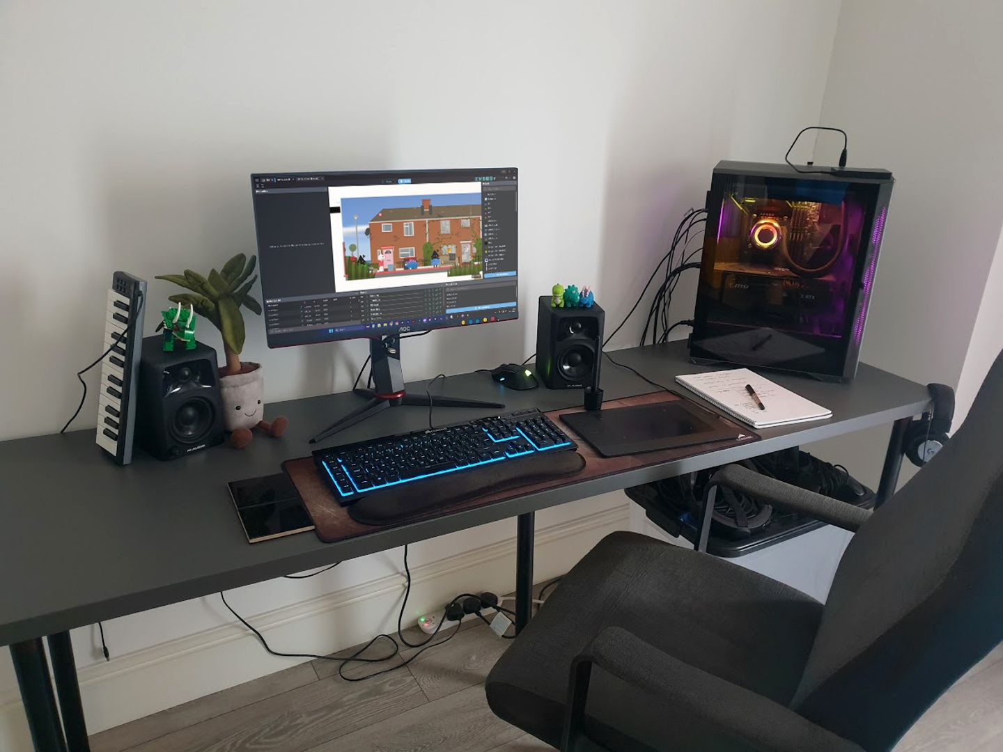 Jason's work environment. 