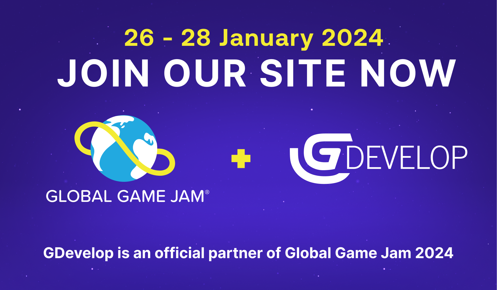 Join GDevelop's Global Game Jam 2024 Sites! | GDevelop, image size:1713x1000