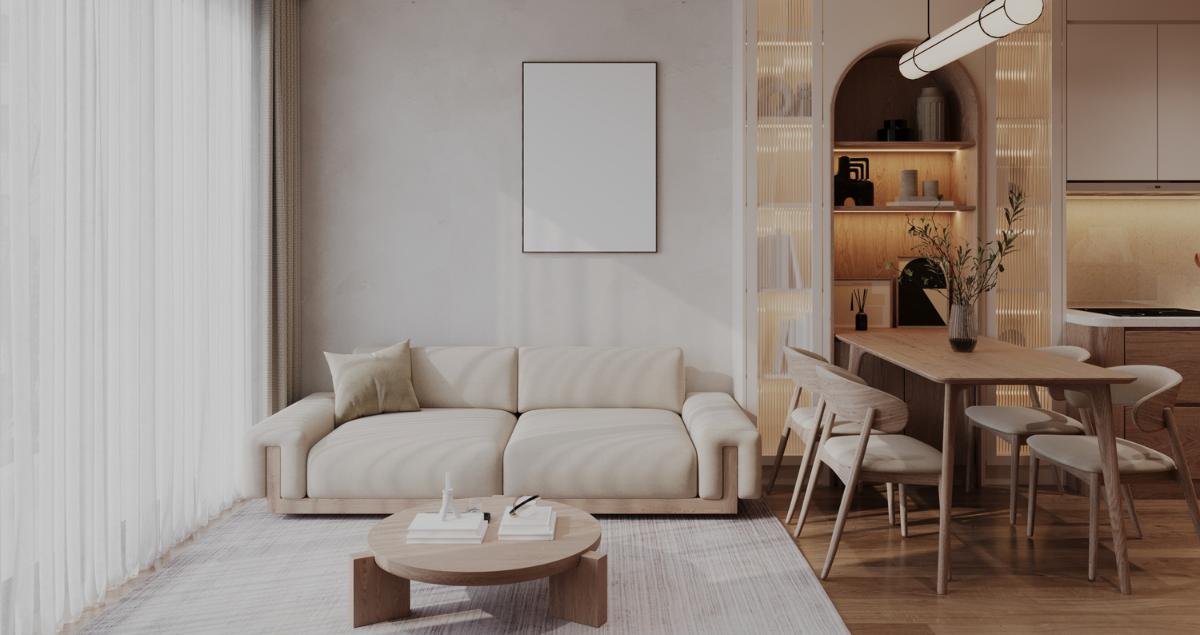 Simple and functional interior of a private furnished home near Luke AFB offering more comfort than a shared crashpad