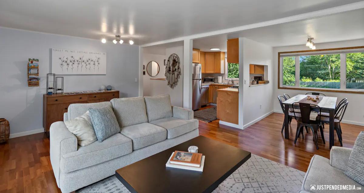 Cozy modern interior of a furnished home within a reasonable commuting distance to Luke Air Force Base