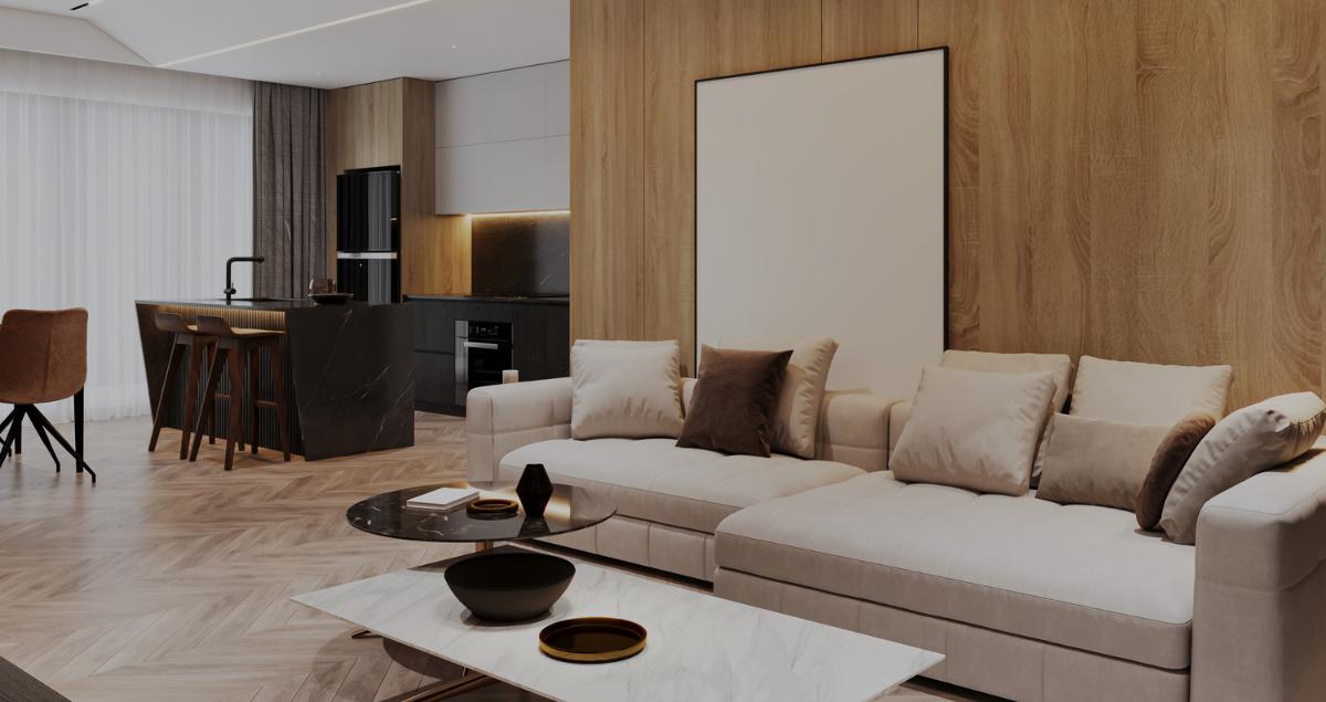 Elegant and classy interior of a TDY rental home near Kirtland AFB