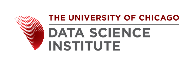 Logo for the University of Chicago Data Science Institute.