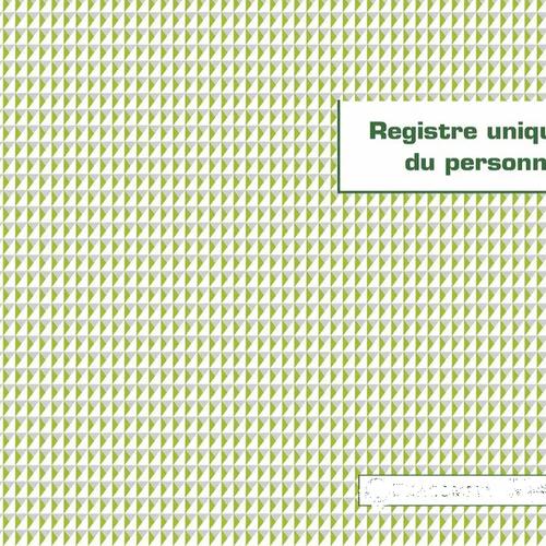 Registre unique du personnel délégué à votre facility manager