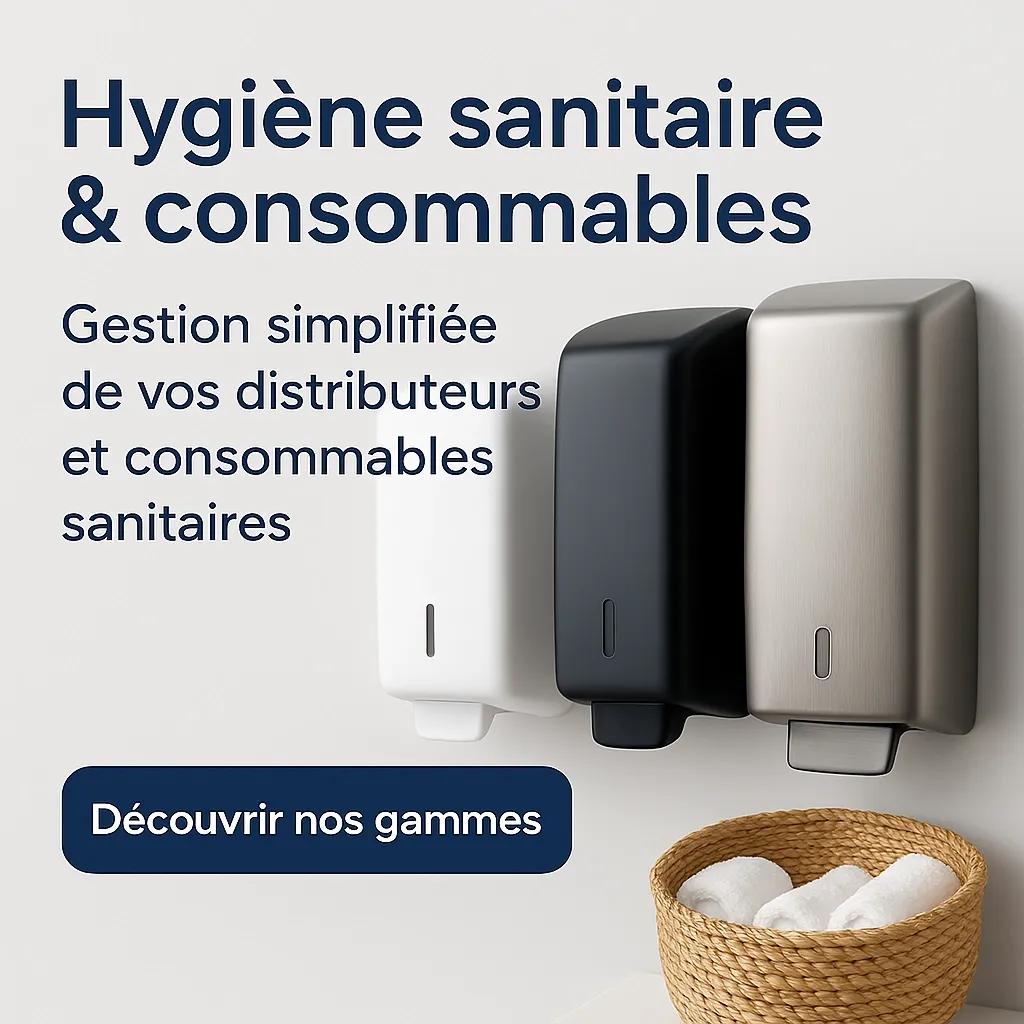 Des distributeurs pour des sanitaires d'entreprise