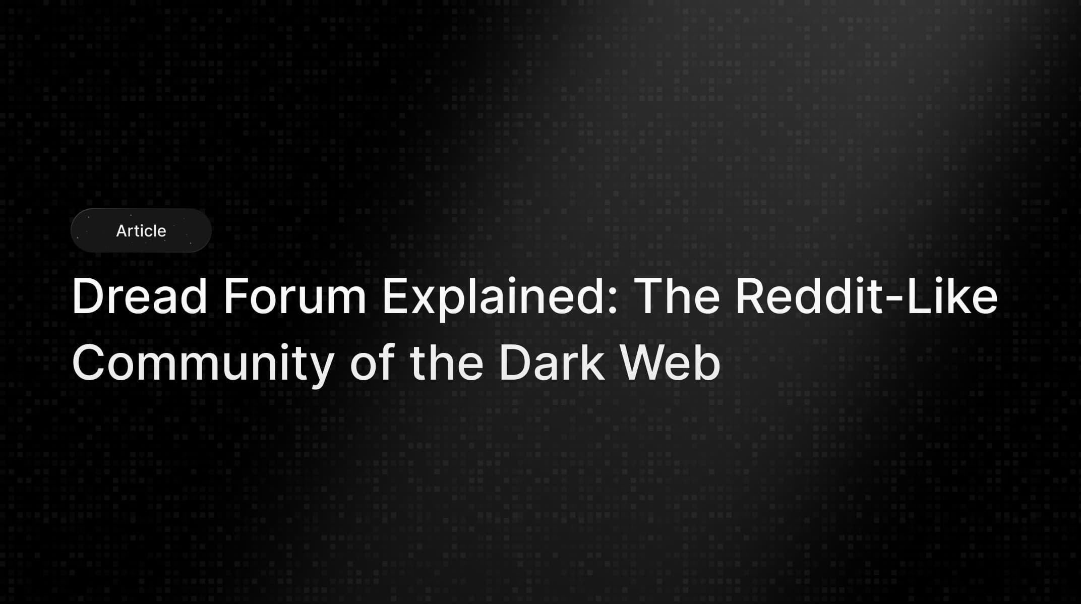 Darknet market forum
