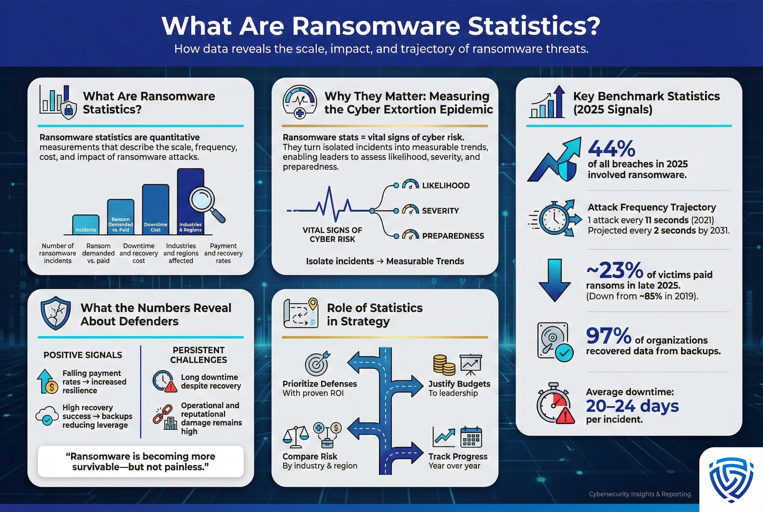 85+ Ransomware Statistics 2025: Attacks, Costs & Trends