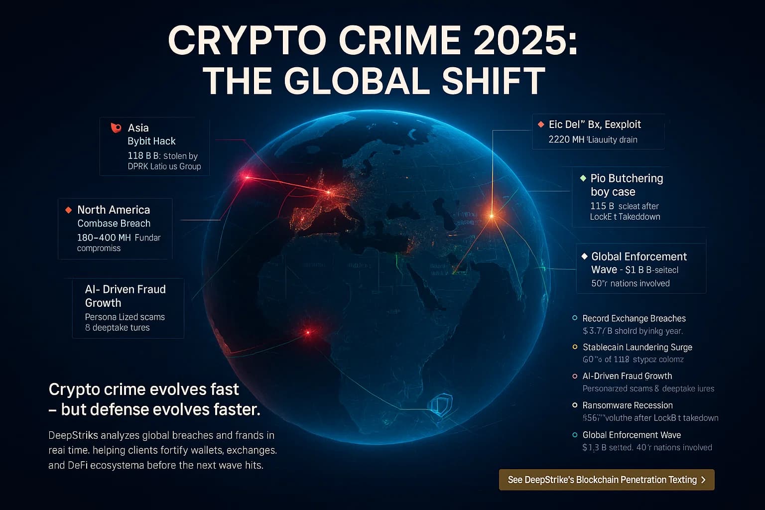 Crypto Crime 2025 Report: $2.17 B Stolen, Security Statistics