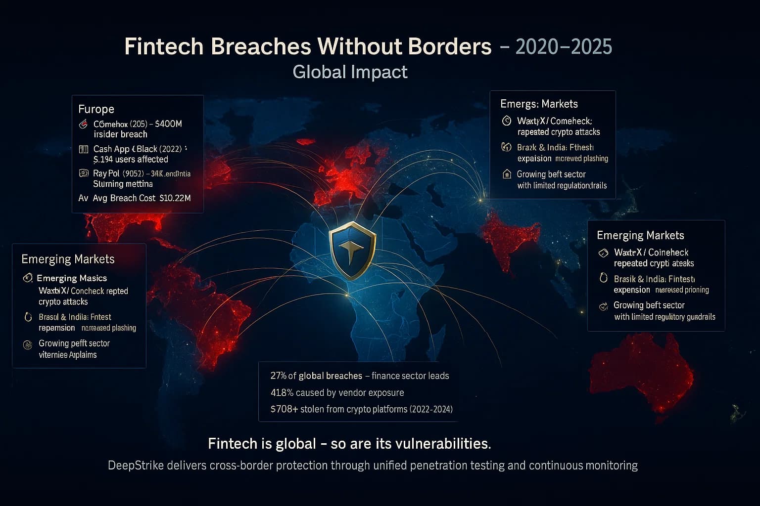 Fintech Breach Statistics 2025: $7B Crypto Losses