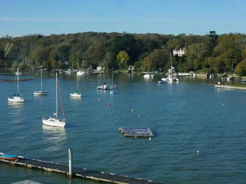 boats in a harbour on the isle of wight