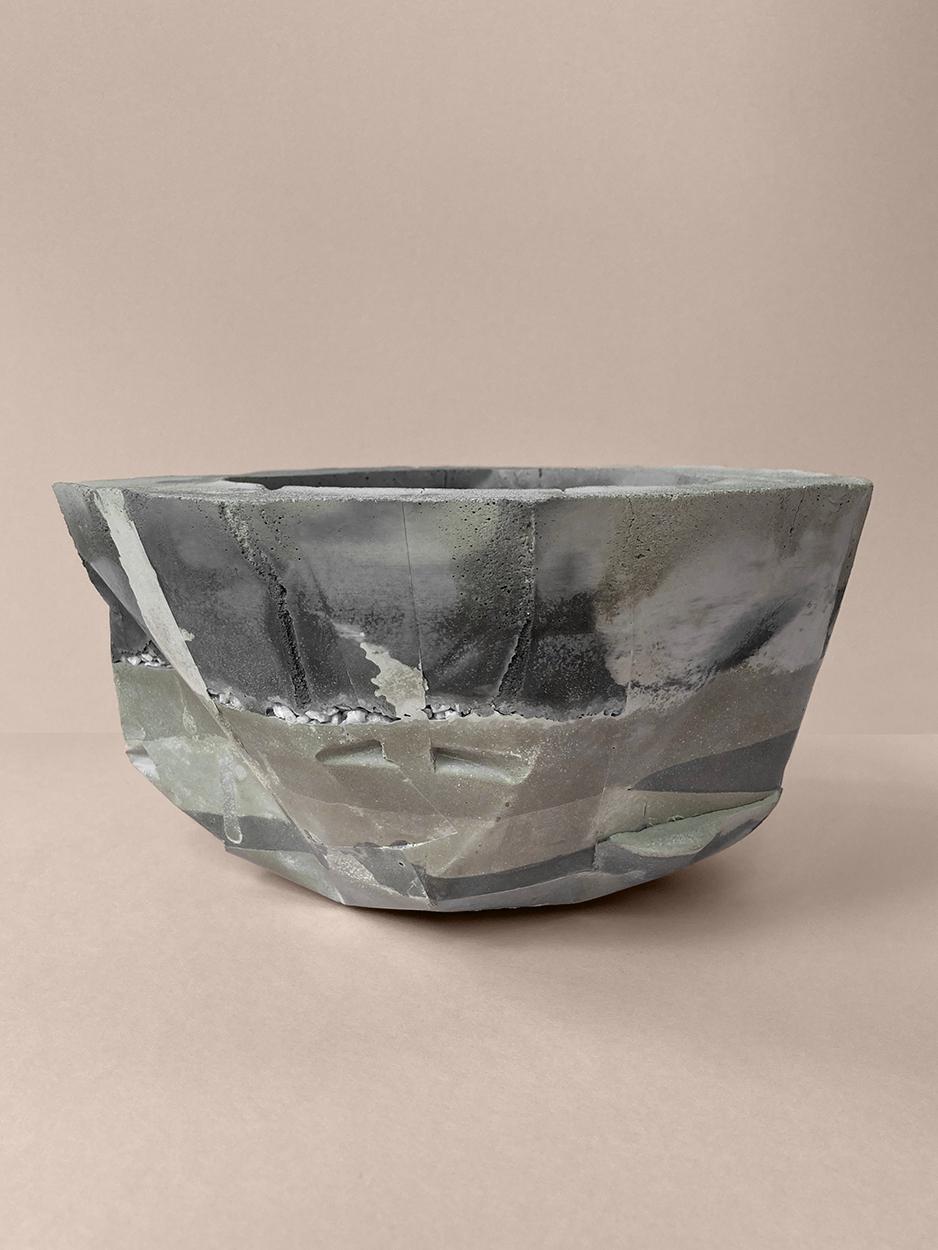 All the Layers - a faceted concrete planter, view 1 of 5