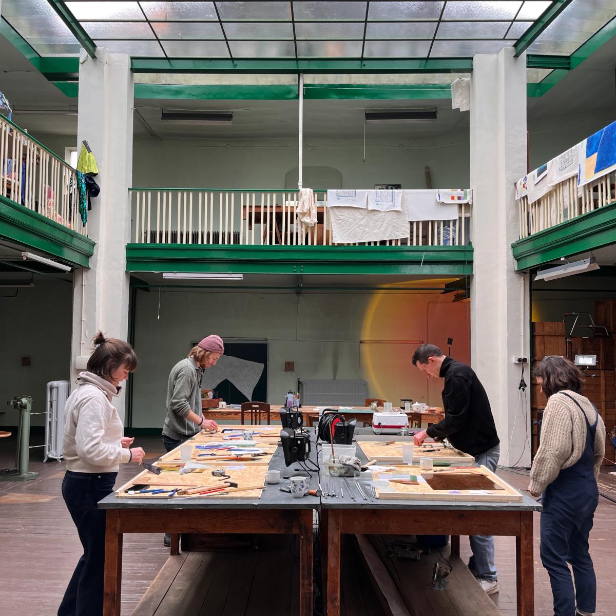Teambuilding workshop glas in lood