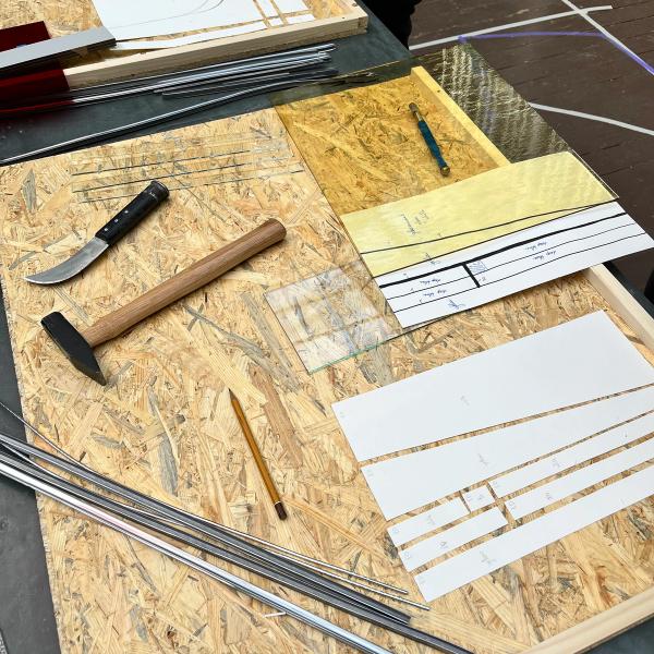 teambuilding workshop glas in lood glasraam
