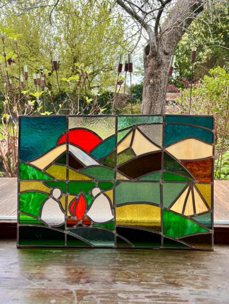 tCreatieve eambuilding glas in lood - maak samen een glasraam