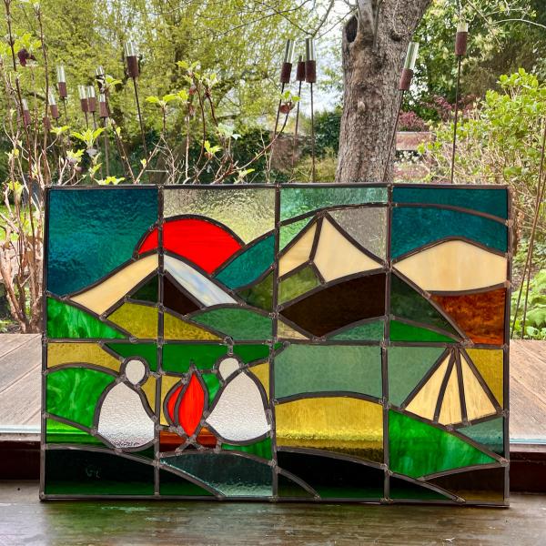 tCreatieve eambuilding glas in lood - maak samen een glasraam