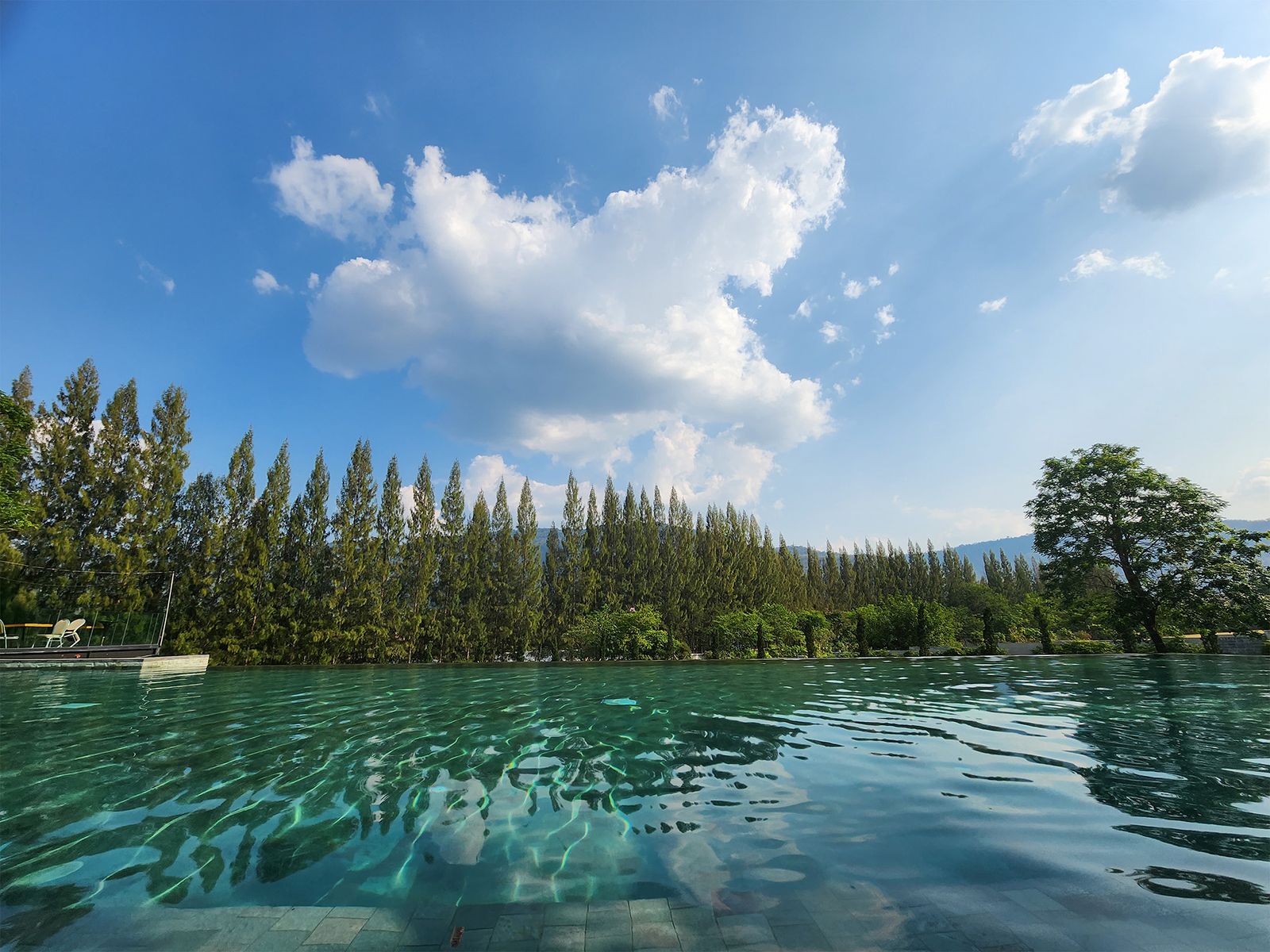 Khao Yai's view from the hotel pool.