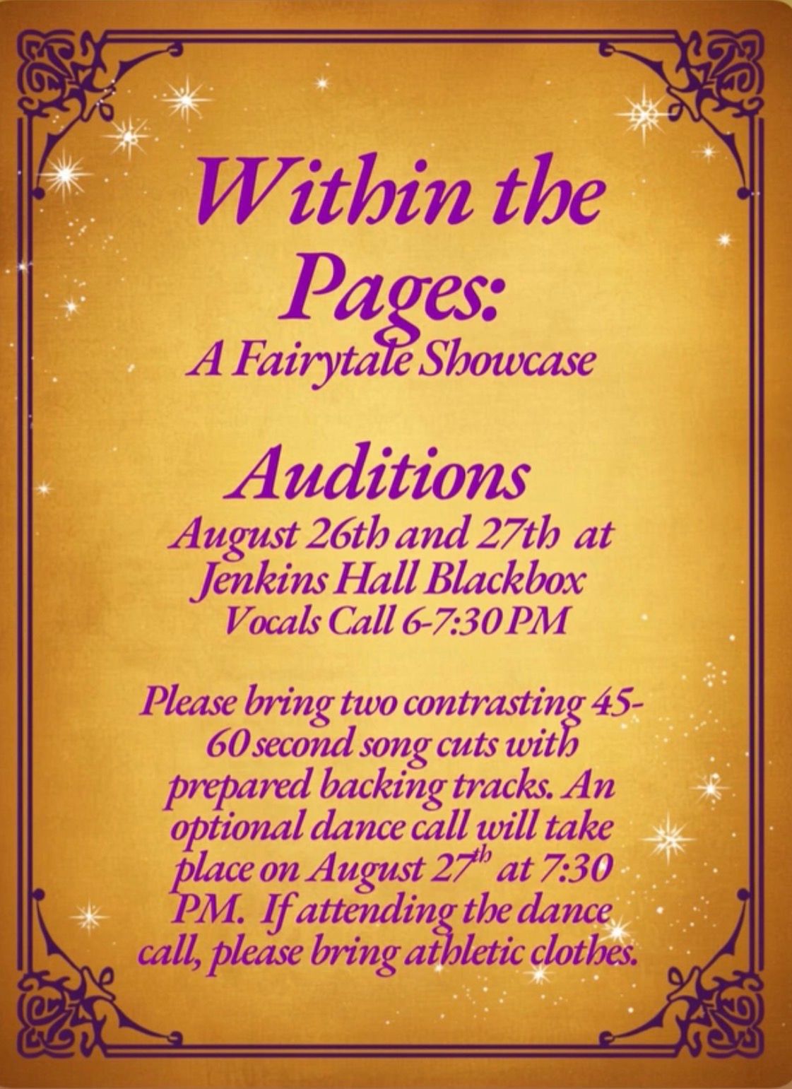 Within The Pages Auditions
