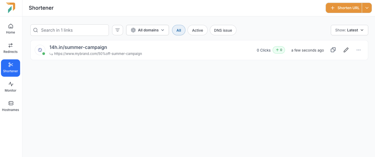 RedirHub Dashboard