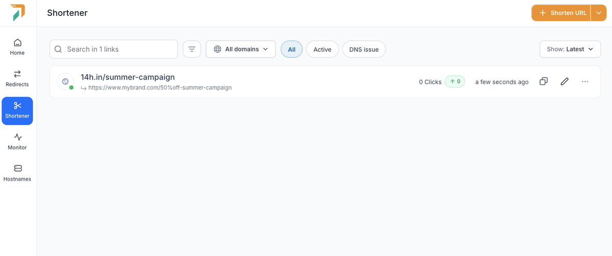 RedirHub Dashboard