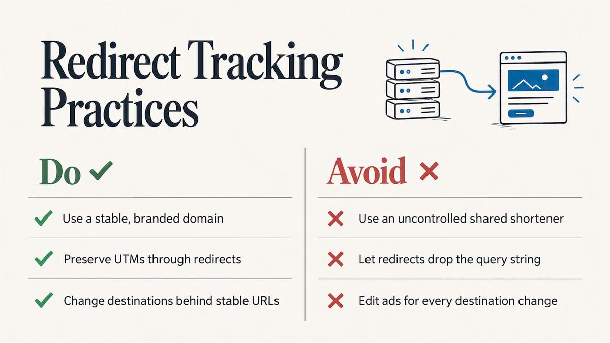 Our perspective: the redirect layer is part of your tracking — overview diagram