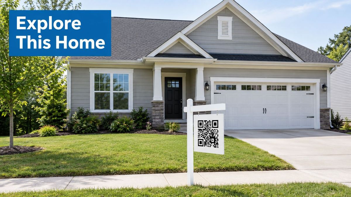 QR code on a real estate sign