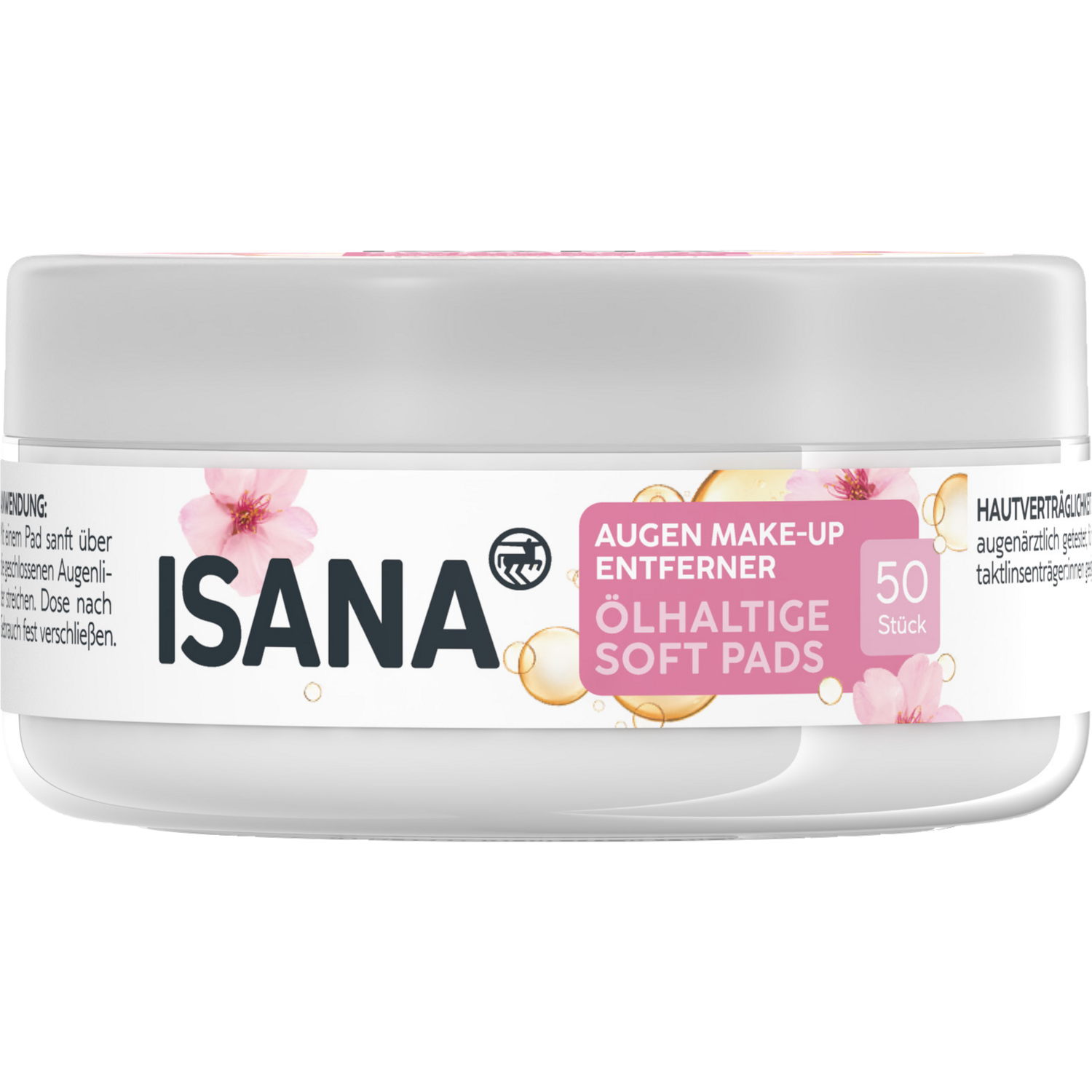 ISANA Eye Makeup Remover Soft Pads With Oil