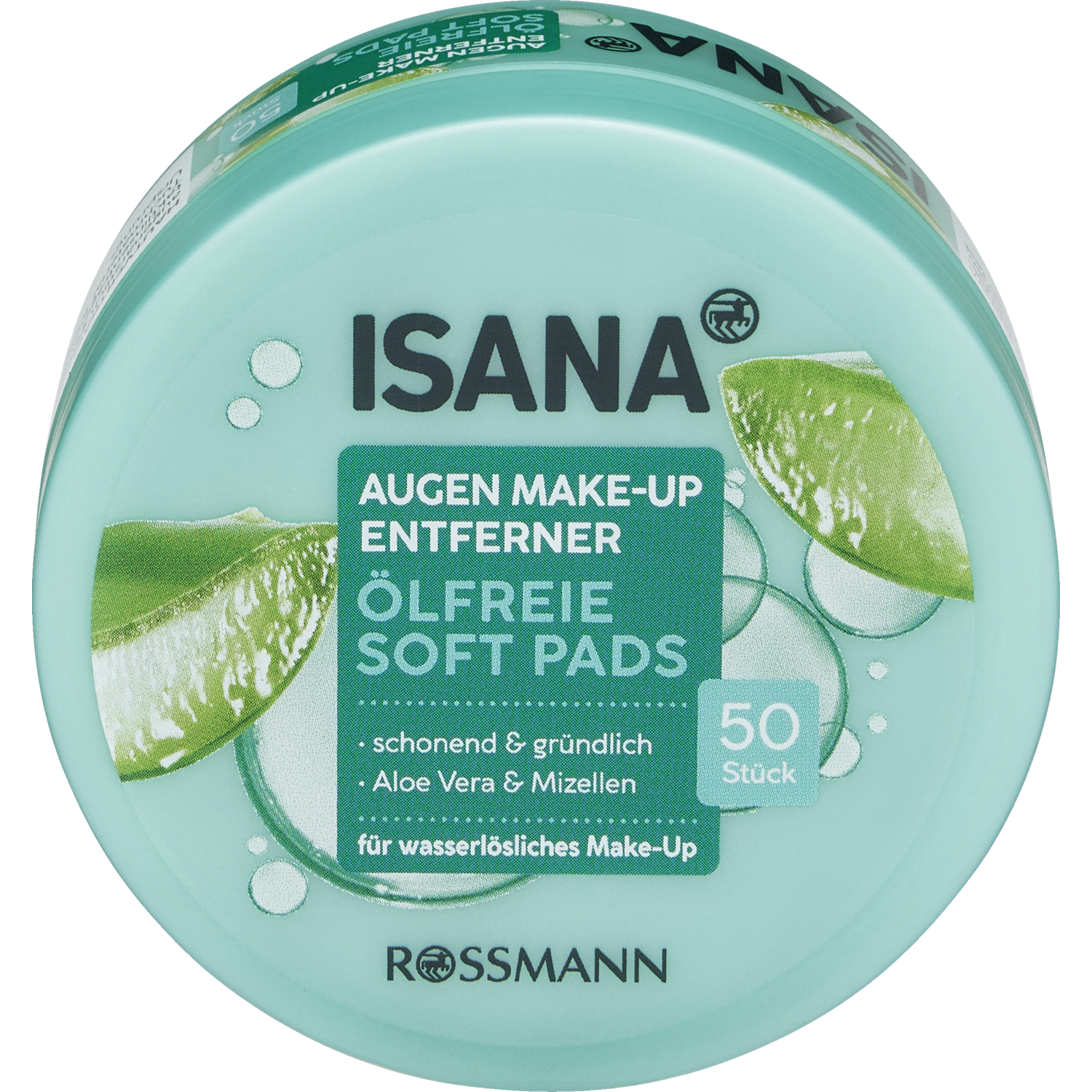ISANA Eye Makeup Remover Soft Pads Oil-Free