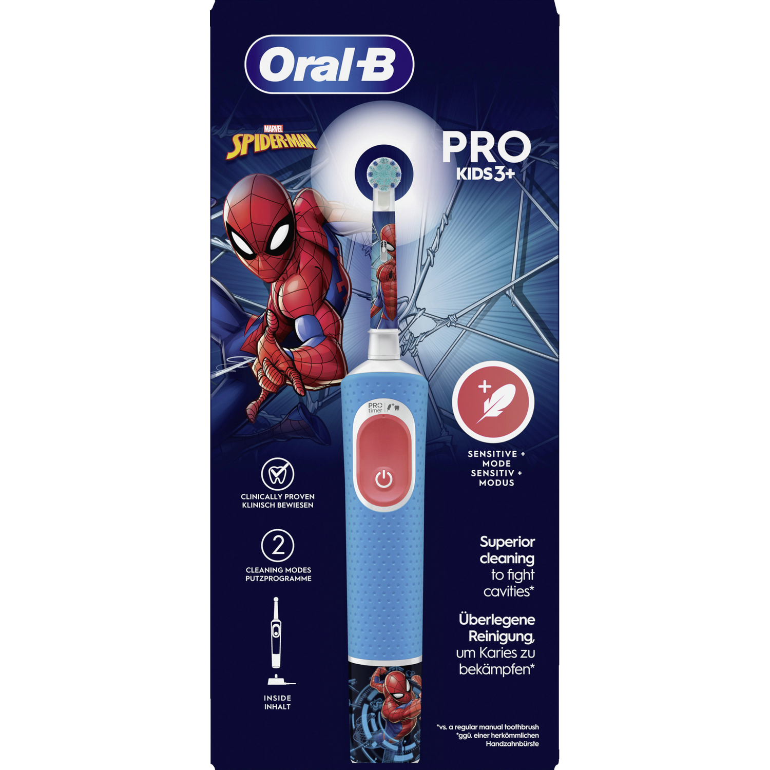 Oral-B Vitality Pro 103 Kids Electric Toothbrush Spider-Man