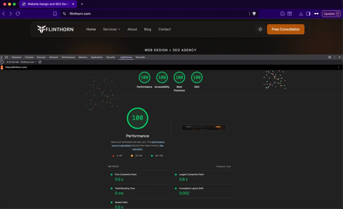 Perfect Lighthouse Score