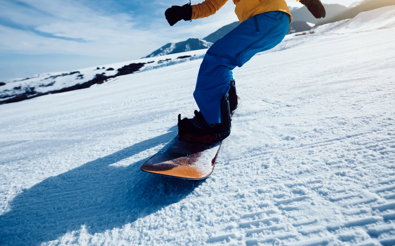 Snowboarding in Red River