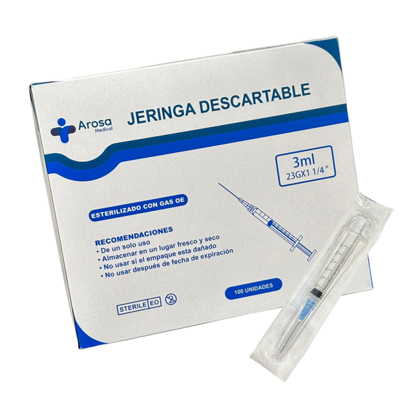 Jeringa 3ML  23G X 1/4"