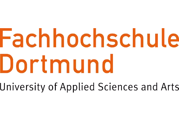 Fachhochschule Dortmund Logo der Fachhochschule Dortmund als Partner für Studium, Forschung und Nachwuchsförderung.
